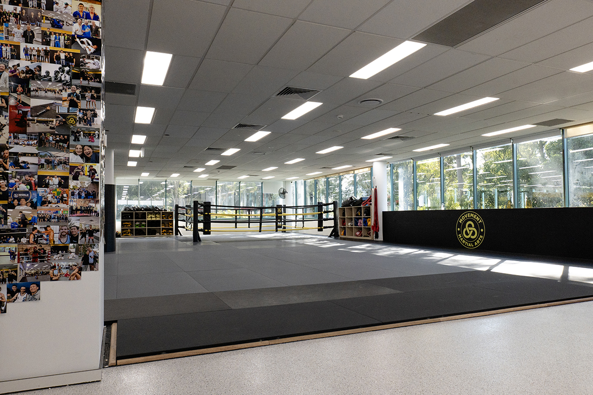 Movement Martial Arts training facility - modern spacious martial arts gym and training space in Sydney