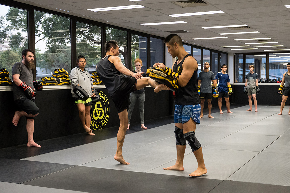 Sydney Muay Thai kickboxing - Muay Thai training at Movement Martial Arts